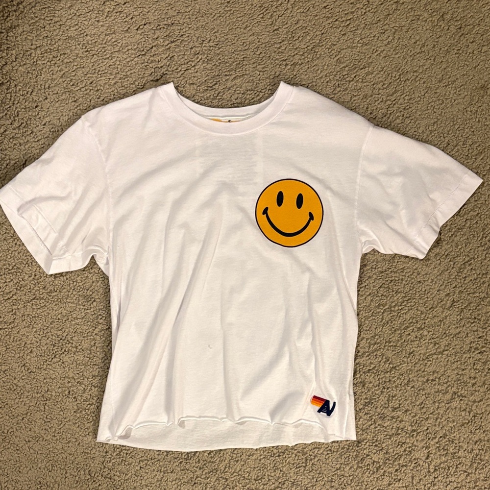 White Smiley Face T-Shirt